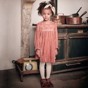 Louise Misha Chachani Sienna Elegant Velvet Kids Dress